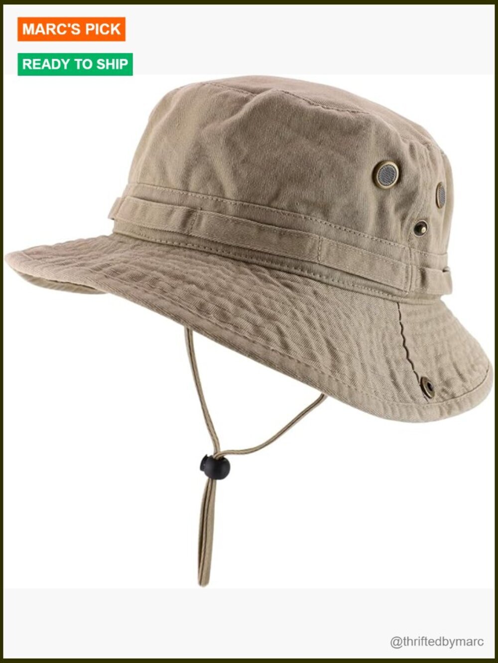 Oversized Jungle Boonie Bucket Hat with Chin String Fits Up to XXXL